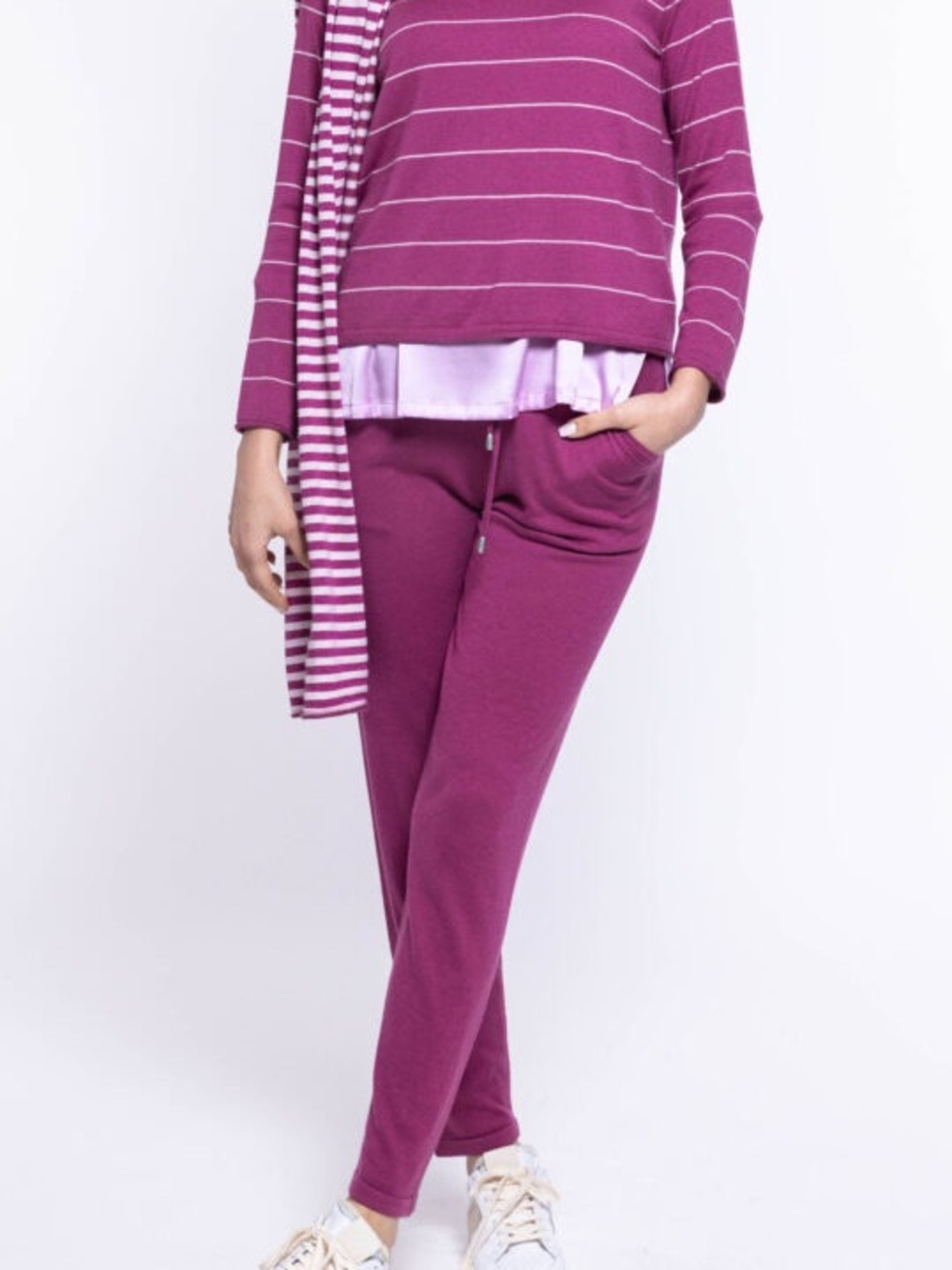 Women's 100% Cashmere Pants and Cardigan Set from Italy- Casual Comfort